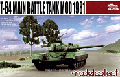 UA72014	T-64A Main Battle Tank Mod 1981, (1:72), Modelcollect