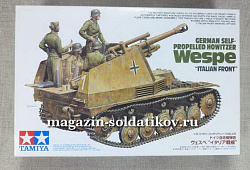 Tamiya 35358 Немецкая самоходная гаубица Wespe «Итальянский фронт» с 4-мя фигурами 1/35 (QM-045) (QM-045)