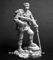 Сборная миниатюра из металла Офицер немецких горных стрелков, 1942-45 гг. 54 мм, Chronos miniatures - фото