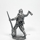 Миниатюра из олова Солдат в противогазе с гранатой. Россия, 1915-17 гг., EK Castings (WW1-8) (WW1-8)