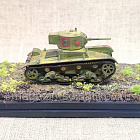Масштабная модель в сборе и окраске Т-26 с цилиндрической башней, 1/72 (Q208-115) (Q208-115)