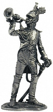 Миниатюра из металла 046. Трубач гвардейского драгунского полка, Франция 1806-1813 гг. EK Castings - фото