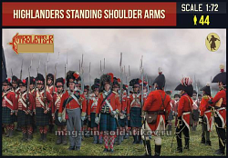 Солдатики из пластика Highlanders Standing Shoulder Arms, (1/72) Strelets (199) (199)