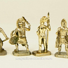 Солдатики из металла Набор индейцы Майя (латунь) 6 шт, 40 мм, Солдатики Публия