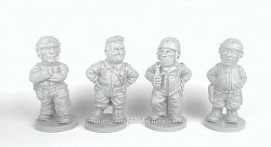 Сборная модель из смолы WWII. Американские танкисты, 50мм Chronos miniatures (BIK-50.005) (BIK-50.005)