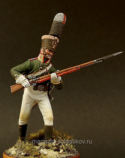 Сборная миниатюра из металла Русский унтер-офицер, 1805 г, 54 мм, Chronos miniatures (CHM-54095) (CHM-54095)