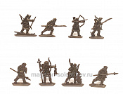 Охотники (8 шт, бронза), 54 мм, Воины и битвы - фото