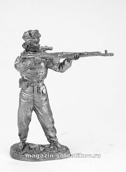 Миниатюра из олова Девушка-снайпер, Сталинград, 54 мм, Солдатики Публия