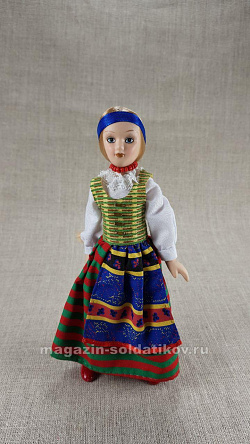 Кукла в литовском девичьем костюме №44