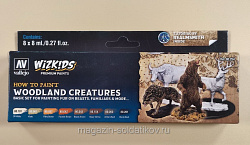 Набор Woodland Creatures серия WIZKIDS 8 х 8мл, Vallejo (80254) (80254)