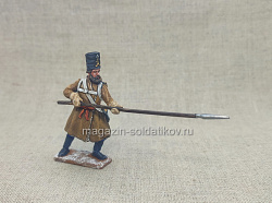Миниатюра из олова Партизан с пикой, 1812год, 54 мм, Студия Большой полк (ИЛ1126.12.02.54) (ИЛ1126.12.02.54)