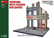 36036  Диорама с разрушенными зданиями MiniArt  (1/35)
