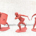 Солдатики из мягкого резиноподобного пластика Женщины-гладиаторы, набор 6 шт, 1:32, Солдатики Публия