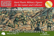 WW2020003 Late war German infantry 1943-45 , 1/72 Plastic solders