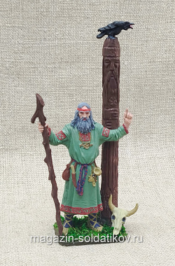 Волхв-древнеславянский языческий жрец и чародей, XIII в., 54 мм (QF0386) (QF0386)