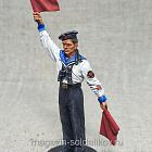 Миниатюра из олова Краснофлотец-сигнальщик, 54 мм, Студия Большой полк (ИЛ2374.14.01.54) (ИЛ2374.14.01.54)