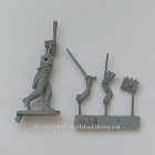 Сборная миниатюра из смолы Офицер гренадерского полка, 28 мм, Аванпост