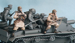 Сборная миниатюра из смолы Немецкие мотопехотинцы СС №2, Харьков, зима 1943. Две фигуры. 1/35 Tank (Т 35026) (Т 35026)