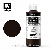 Гуашь-темпера, Марс черный, 200 мл, Vallejo - фото