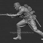 Сборная фигура из смолы Немецкий пехотинец в рукопашном бою. 1941-42г., 1:35, SOGA miniatures (SM 3015) (SM 3015)