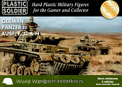 Сборная модель из пластика Panzer III F,G,H, 15 мм Plastic Soldiers - фото