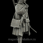Сборная миниатюра из смолы Капрал гренадерских рот Валлиса 75 mm (1:24) Medieval Forge Miniatures (C-75-130) (C-75-130)