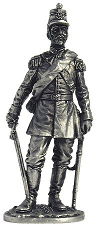Миниатюра из металла 067. Пьемонтский офицер линейной пехоты. Италия 1849 г. EK Castings