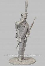 75107 Сержант гренадерской роты 21-го егерского полка, 1812 г, 75 мм, Аванпост