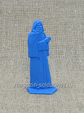 Солдатики из пластика Киевская Русь. Мирный житель. Монах Савватий (синий), Воины и битвы - фото