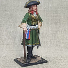 Миниатюра из олова Штаб-офицер Преображенского полка, 1700-1705 гг, 54 мм, Большой полк (ИЛ1336.11.01.54) (ИЛ1336.11.01.54)