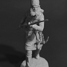 Сборная миниатюра из смолы Урядник (ратник) Владимирского ополчения, Россия 1812-14 гг., 54 мм, Chronos miniatures (CHM-54392) (CHM-54392)