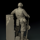 Сборная фигура из смолы SM 3010 Пулемётчик штурмовой инженерно-сапёрной бригады.1943-1945, 1:35, SOGA miniatures