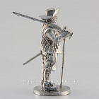 Сборная миниатюра из металла Мушкетёр, стоящий, Тридцатилетняя ввойна 28 мм, Аванпост