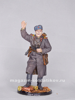 Миниатюра в росписи Старший сержант - артиллерист, командир орудия, 1943-45 гг. СССР, 1:32, Сибирский партизан (СП149) (СП149)