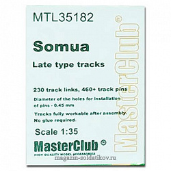 Металлические траки для Somua Late, 1/35 MasterClub