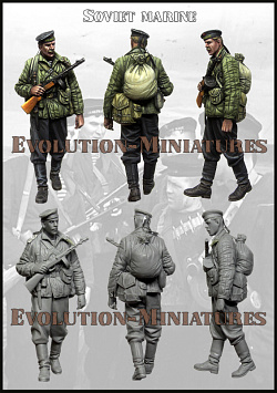 Сборная фигура из смолы ЕМ 35259 Советский морской пехотинец, 1:35, Evolution (ЕМ-35259) (ЕМ-35259)