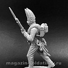 Сборная миниатюра из смолы Гренадер (или фузелер) Павловского гренадерского полка, 1812-14 54 мм, Chronos miniatures