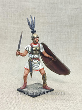 Миниатюра из олова Римский легионер, III век, 54 мм, Студия Большой полк - фото