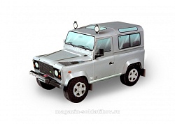 Сборная модель из картона. Серия: Авто. Масштаб 1/24. Land Rover Defender 110 (серебро) Умбум (146 03) (146 03)
