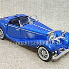 Mercedes-Benz 500K Roadster (голубой металлик) 1/36 Китай (700-197) (700-197)
