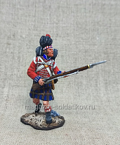 Шотландский пехотинец в бою 1815 г., 54 мм, Студия Большой полк - фото