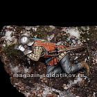 Сборная миниатюра из смолы Война роз. Бильмен №3, 54 мм, V&V Miniatures