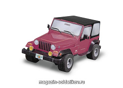Сборная модель из картона. Масштаб 1/24. Jeep Wrangler (красный) Умбум (153 03) (153 03)