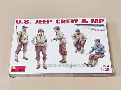 Сборные фигуры из пластика 35047 Американский экипаж джипа и военная полиция MiniArt (1/35) (Q445-243) (Q445-243)