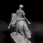 Сборная миниатюра из смолы Русский гусар с пикой (2 варианта голов), 1812-14 гг., 54 мм, Chronos miniatures (CHM-54356) (CHM-54356)