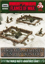 BB149 Log Emplacements - Gun Pit Markers (winter) Flames of War