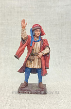 Миниатюра из олова Артиллерийский мастер, 54 мм, Студия Большой полк - фото