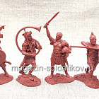 Солдатики из мягкого резиноподобного пластика Римские легионеры 3-1 вв до н.э., набор 8 шт, 1:32, Солдатики Публия
