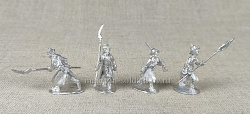 Сборные фигуры из металла Польские повстанцы Набор №3, Косиньеры (4 фигурки), 28 мм, Figures from Leon