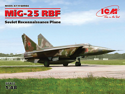 Сборная модель из пластика МиГ-25 РБФ, Советский самолет-разведчик (1:48) ICM